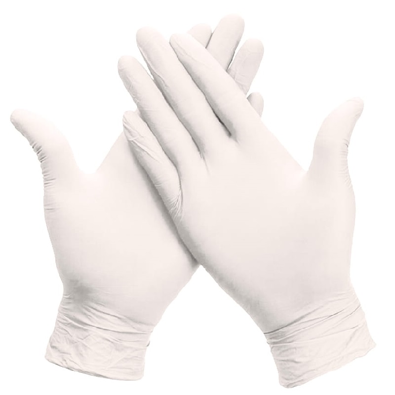 Rękawiczki lateksowe białe