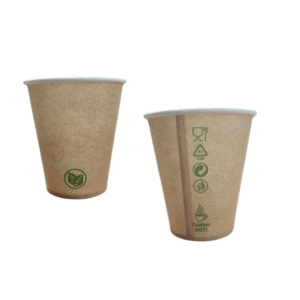 Kubek papierowy 180ml kraft plastic free